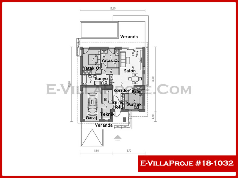 Ev Villa Proje #18 - 1032