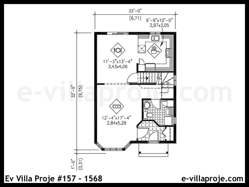 Ev Villa Proje #157 - 1568