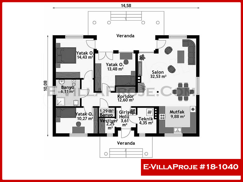 Ev Villa Proje #18 - 1040