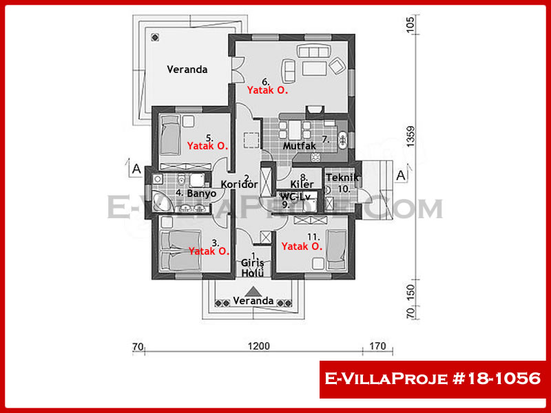 Ev Villa Proje #18 - 1056