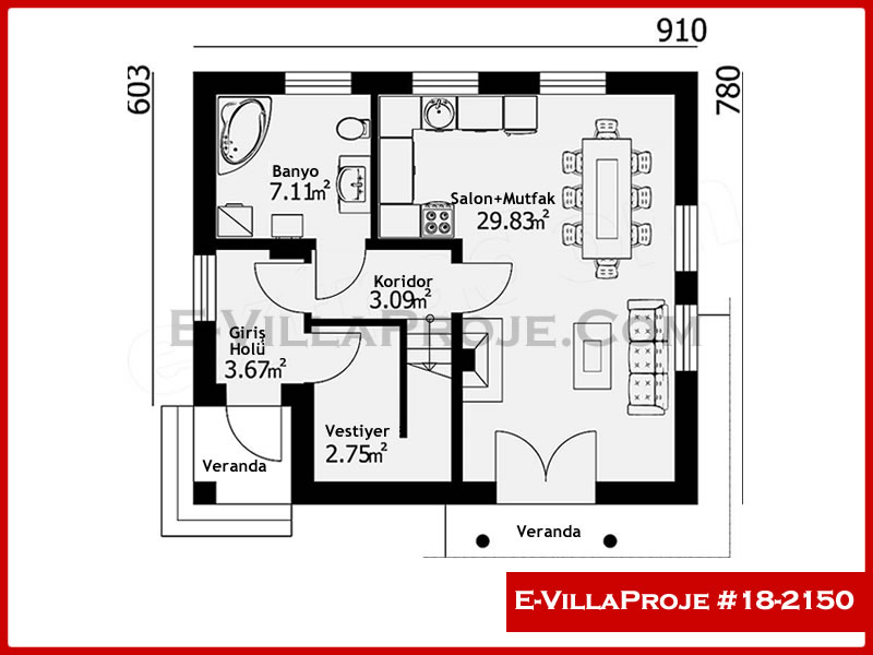 Ev Villa Proje #18 - 2150