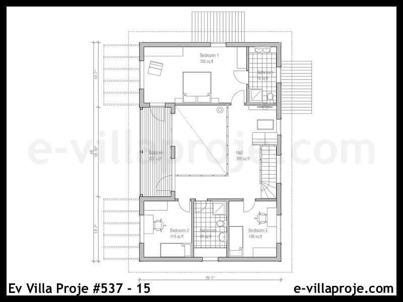 Ev Villa Proje #537 - 15