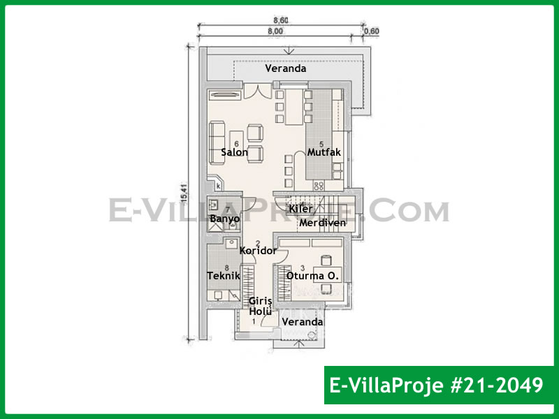 Ev Villa Proje #21 - 2049