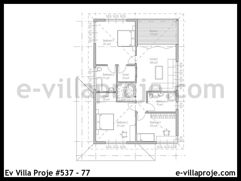 Ev Villa Proje #537 - 77