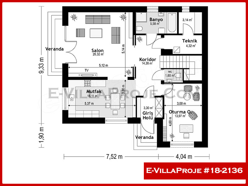Ev Villa Proje #18 - 2136