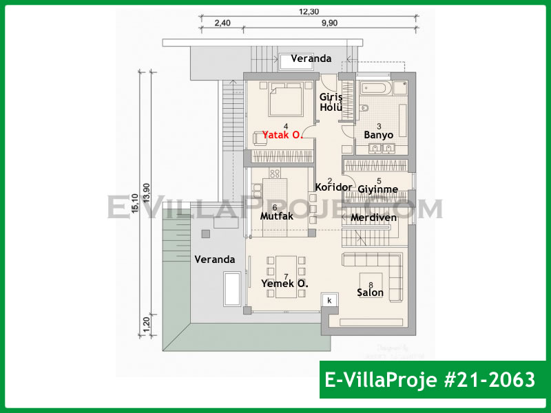Ev Villa Proje #21 - 2063