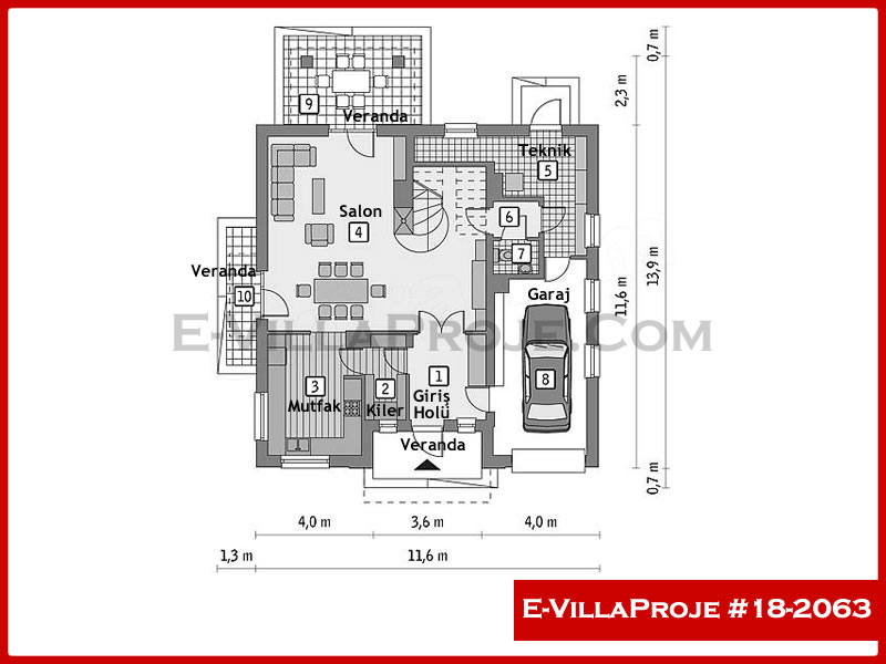 Ev Villa Proje #18 - 2063