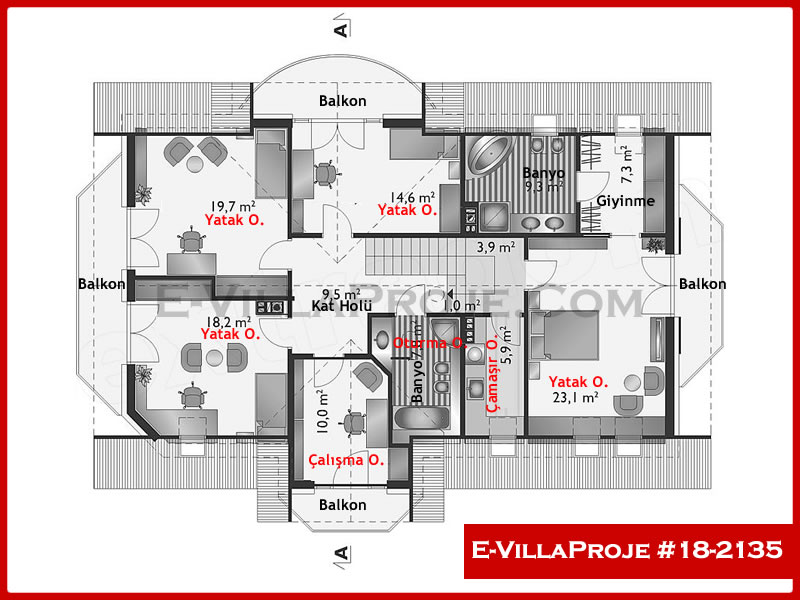 Ev Villa Proje #18 - 2135
