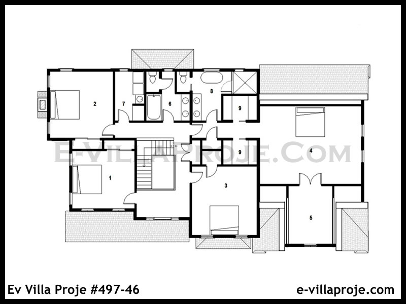 Ev Villa Proje #497 - 46