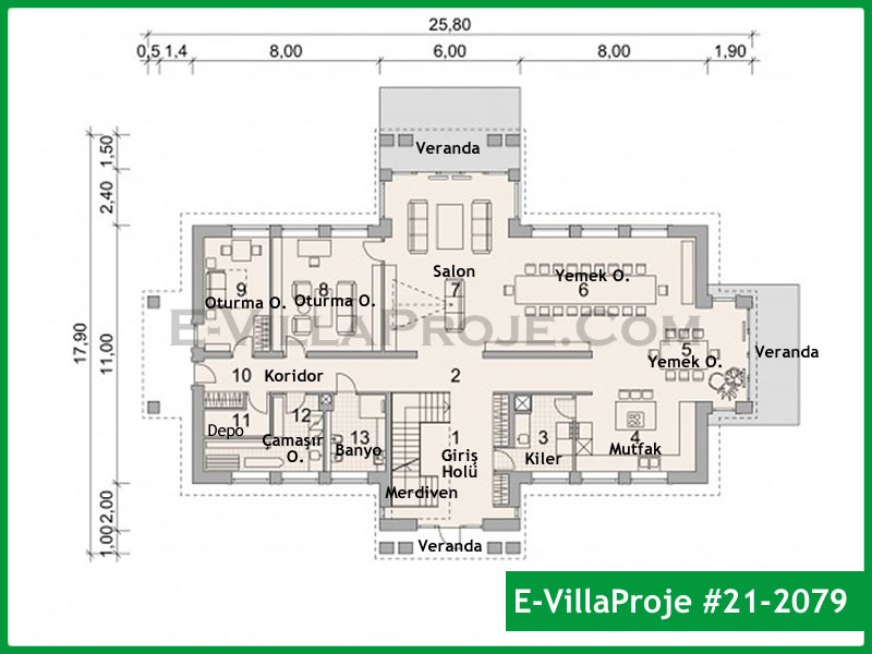 Ev Villa Proje #21 - 2079