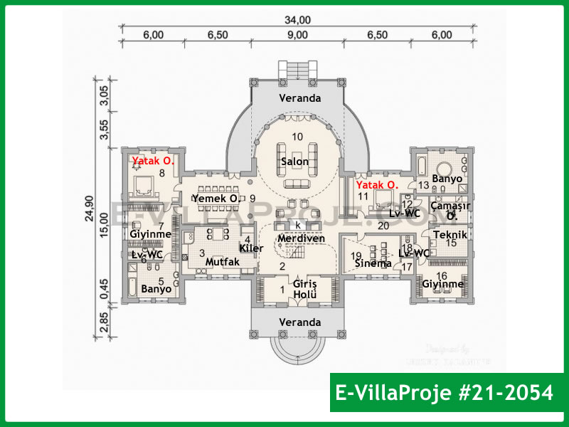 Ev Villa Proje #21 - 2054
